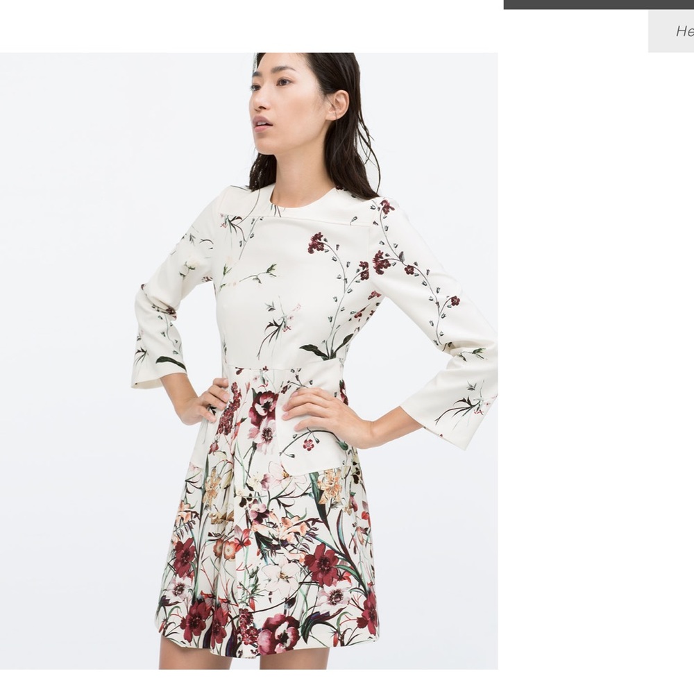 Zara print dress